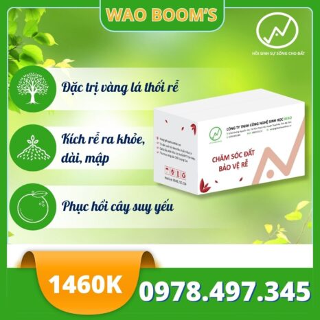 WAO BOOM S - Giải pháp Đặc Trị Vàng Lá Thối Rễ